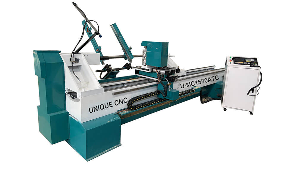 Multi-functional CNC Wood Lathe With Auto Feeding And Milling U-MC1530ATC